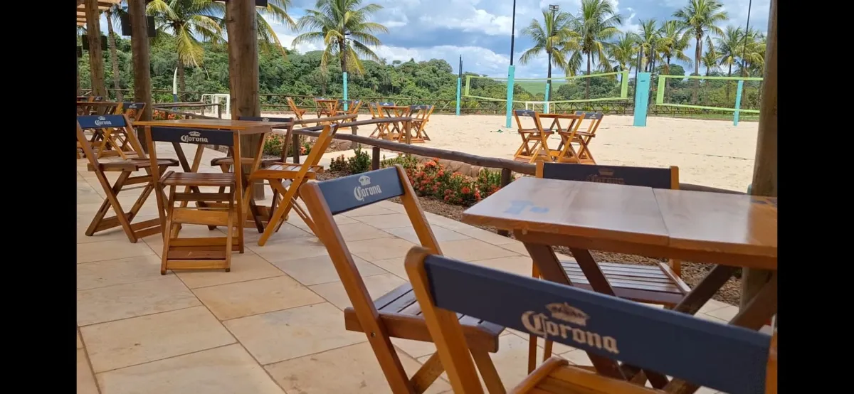 Mesas do Beach Sport do Barretos Park Hotel